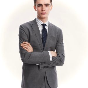 BROOKS BROTHERS | 44R / L | Explorer Milano Fit Suit Sport Blazer Houndstooth